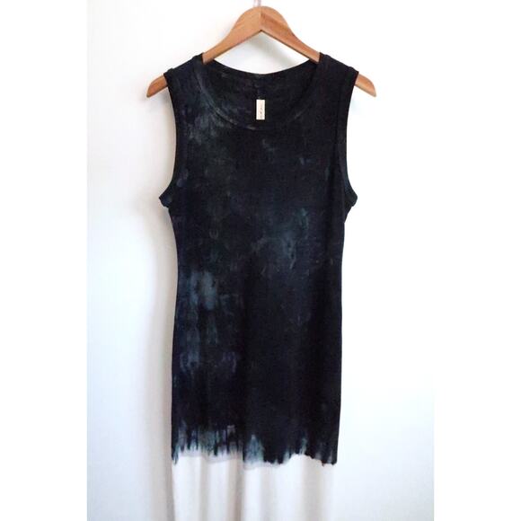 RAQUEL ALLEGRA Jersey Rib Column Tie-Dye Maxi Midi Tank Dress SSENSE 0 XS $325 - Picture 4 of 11